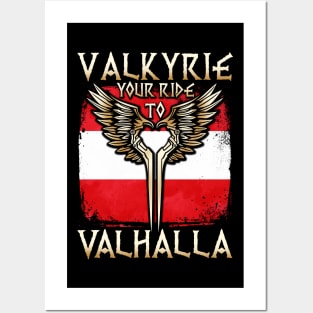 Valkyrie your ride to Valhalla Austria T-Shirt Posters and Art